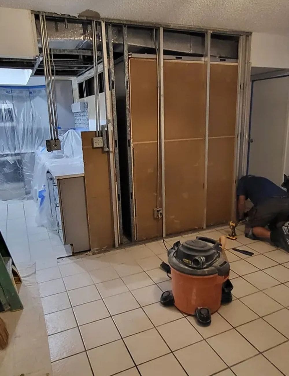 Outdated bathroom before luxury renovation in Venice, FL.
