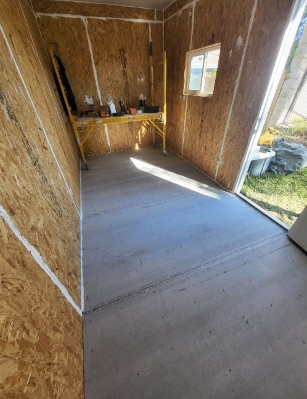 Original living space before complete home transformation.